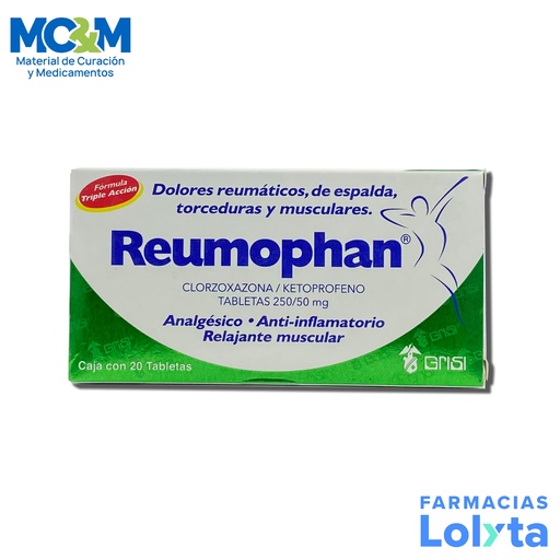 [683] REUMOPHAN 250/50 MG C/20 TAB CLORZOXAZONA KETOPROFENO LAB GRISI