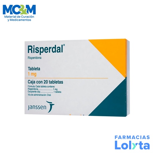 [684] RISPERDAL 1 MG C/20 TAB RISPERIDONA LAB JASSEN