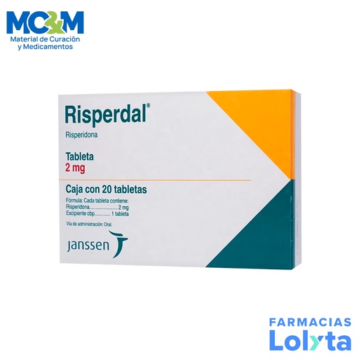 [685] RISPERDAL 2 MG C/20 TAB RISPERIDONA LAB JASSEN