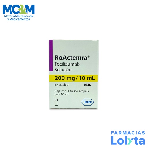 [689] ROACTEMRA SOL INY 200 MG/10 ML TOCILIZUMAB LAB ROCHE (RF)