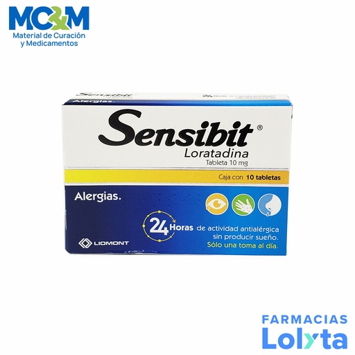 [870] SENSIBIT 10MG C/10 TAB 24 HRS LORATADINA LAB LIOMONT