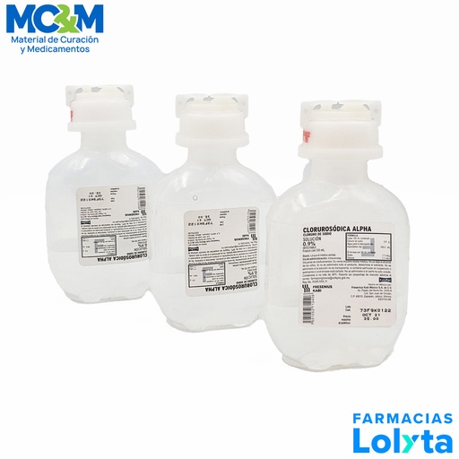 [2689] CLORURO DE SODIO SOL INY 0.9% 50 ML CLORUROSODICA ALPHA LAB FRESENIUS (FISIOLOGICA)