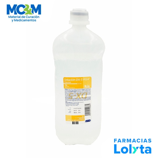 [1635] GLUCOSA 5% SOL INY 1000 ML SOLUCION DX-5 LAB PISA