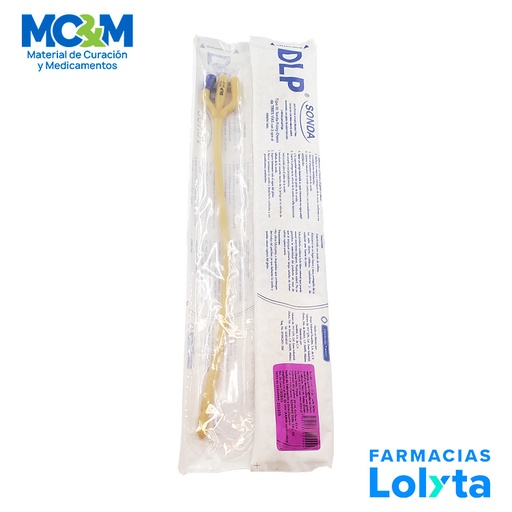 [3530] SONDA FOLEY #22 LATEX 3 VIAS GLOBO 30 ML DENTILAB