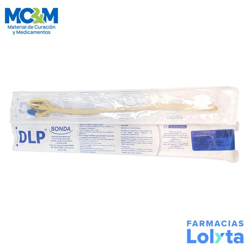 [3531] SONDA FOLEY #24 LATEX 3 VIAS GLOBO 30 ML DENTILAB