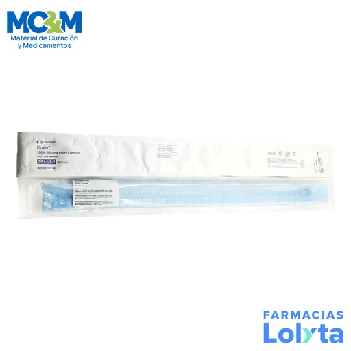 [3301] SONDA FOLEY 100% SILICON 14 FR 5CC KENDAL COVIDIEN