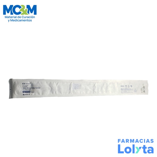 [3302] SONDA FOLEY 100% SILICON 16 FR 5CC KENDAL COVIDIEN