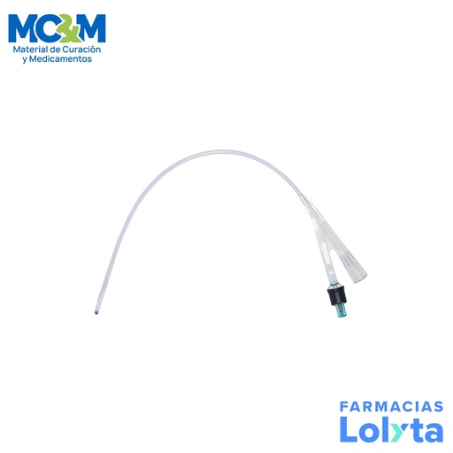 [744] SONDA FOLEY 100% SILICON 18 FR 2 VIAS 5CC SENSIMEDICAL