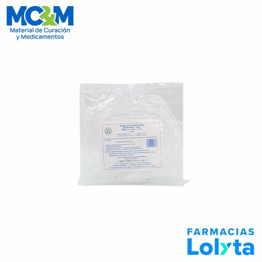 [4364] SONDA GASTROINTESTINAL T/LEVIN CAL 10 FR V-708 VISA