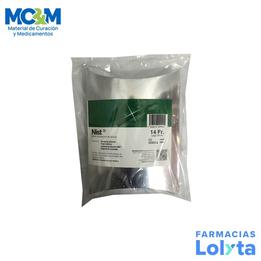 [4066] SONDA NASOYEYUNAL 14 FR X 120 CM DE SILICONA PARA ALIMENTACION NIST