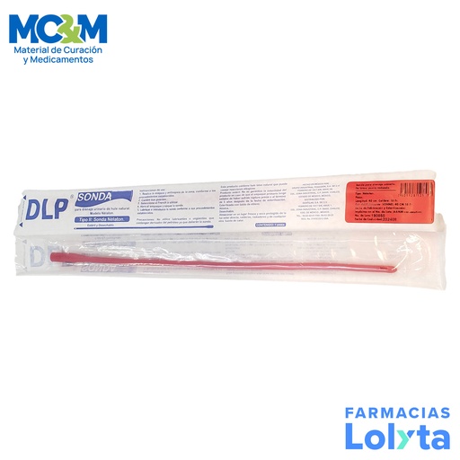 [3536] SONDA NELATON #18 ROJA ESTERIL DENTILAB