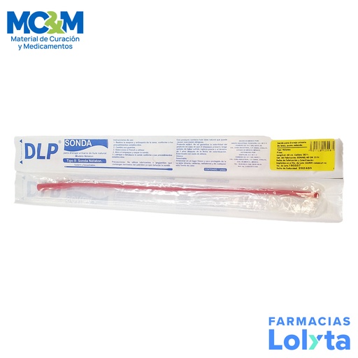 [3537] SONDA NELATON #20 ROJA ESTERIL DENTILAB
