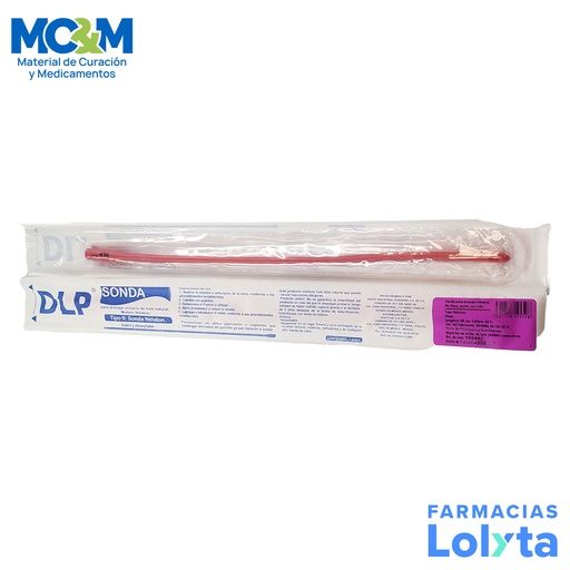 [3538] SONDA NELATON #22 ROJA ESTERIL DENTILAB