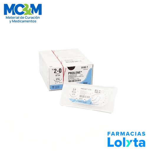 [3865] SUTURA PROLENE 2/0 26 MM 45 CM SC-26 REVERSO CORTANTE POLIPROPILENO C/12 8185T ETHICON CUTICULAR