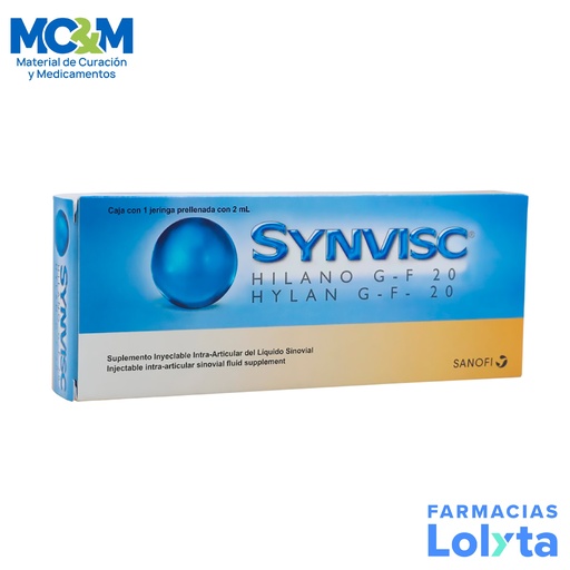 [847] SYNVISC SOL INY 8 MG/2 ML JERINGA PRELLENADA HILANO G-F 20 LAB SANOFI