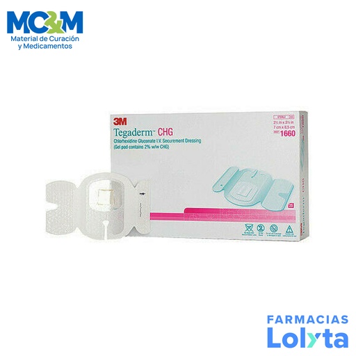 [2733] TEGADERM CHG 7 X 8.5 CM C/25 PZ REF 1660 3M
