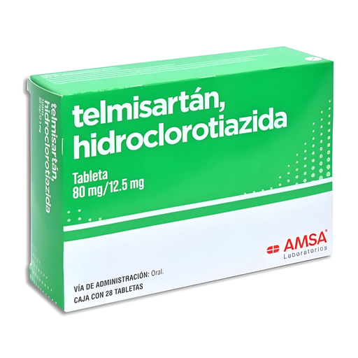 [1644] TELMISARTAN HIDROCLOROTIAZIDA 80/12.5 MG C/28 TAB LAB AMSA