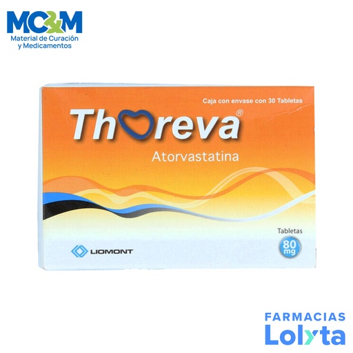 [541] THOREVA 80 MG C/30 TAB ATORVASTATINA LAB LIOMONT