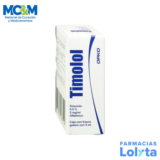[2381] TIMOLOL SOL OFTALMICA 0.5% 5 MG/ML FCO C/5 ML LAB EXAKTA