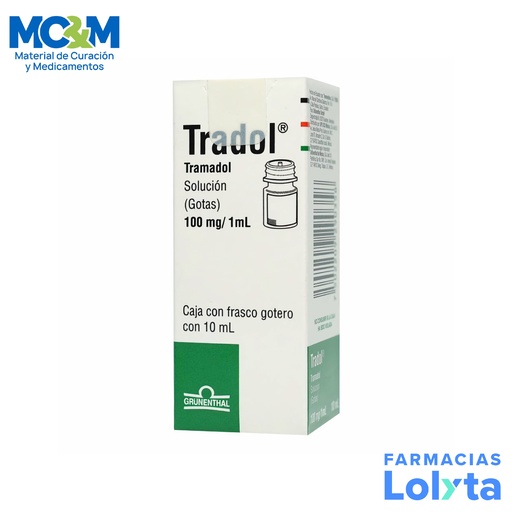 [882] TRADOL SOLUCION ORAL 100 MG/ML C/10 ML TRAMADOL LAB GRUNENTHAL GRUPO III
