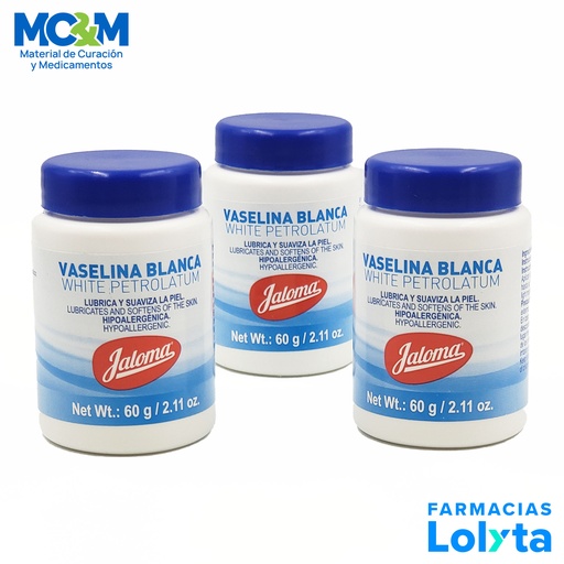 [3769] VASELINA C/60 G BLANCA TARRO JALOMA