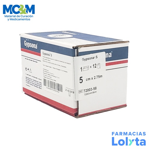 [3169] VENDA YESO 5CMX2.75MTS C/12 GYPSONA BSN