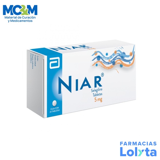 [1112] NIAR 5 MG C/20 TAB SELEGILINA LAB ABBOTT