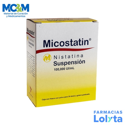 [1119] MICOSTATIN SUSPENSION 100 000 UI/ML C/30 DOSIS NISTATINA LAB RB HEALTH