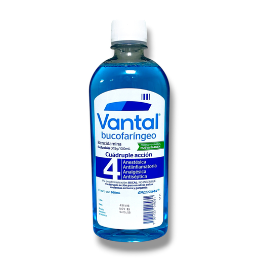 [1142] VANTAL BUCOFARINGEO SOL 0.15G/100ML C/360 ML BENCIDAMINA LAB GROSSMAN