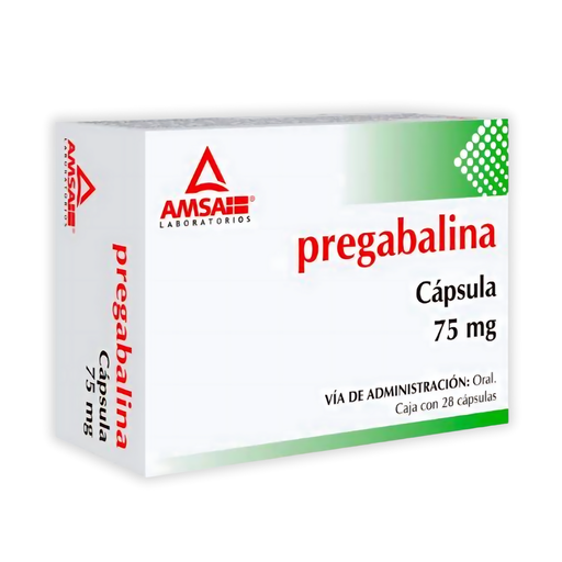 [1222] PREGABALINA 75 MG C/28 CAP LAB AMSA