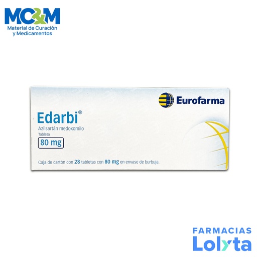 [1331] EDARBI 80MG C/28 TAB AZILSARTAN MEDOXOMILO LAB EUROFARMA