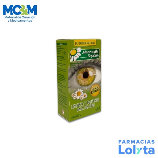 [1464] MANZANILLA SOL OFTALMICA 0.25MG/ML FCO C/15 ML LAB SOPHIA