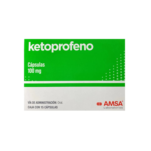 [1486] KETOPROFENO 100MG C/15 CAP LAB AMSA