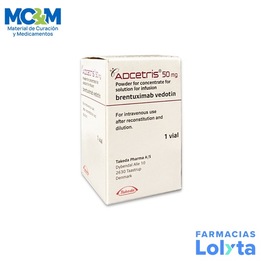 [1496] ADCETRIS SOL INY 50 MG BRENTUXIMAB VEDOTIN LAB TAKEDA (RF)