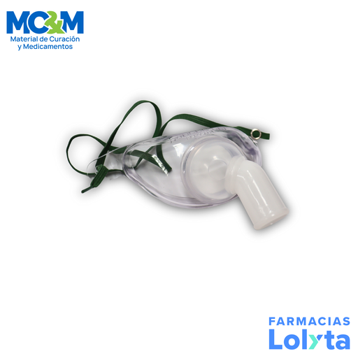 [1507] MASCARILLA P/TRAQUEOSTOMIA (TIENDA P/TRAQUEOSTOMIA) ADULTO C/CORREA SEGURIDAD CONECTOR 360° 22MM REF 1075 HUDSON RCI