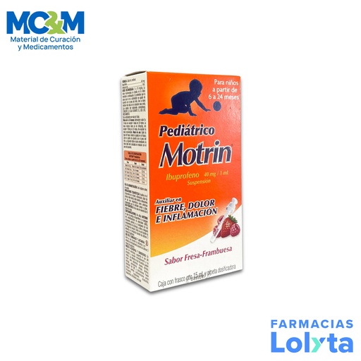 [1537] MOTRIN PEDIATRICO SUSPENSION 40 MG/ML FCO C/15 ML IBUPROFENO LAB JANSSEN-CILAG