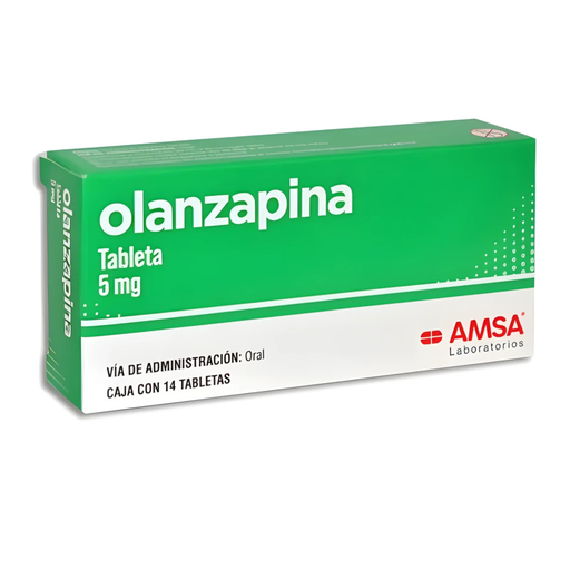 [1552] OLANZAPINA 5 MG C/14 TAB LAB AMSA