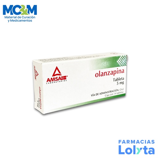 [1552] OLANZAPINA 5 MG C/14 TAB LAB AMSA
