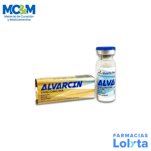 [1564] VANCOMICINA SOL INY 500 MG ALVARCIN LAB ALVARTIS PHARMA