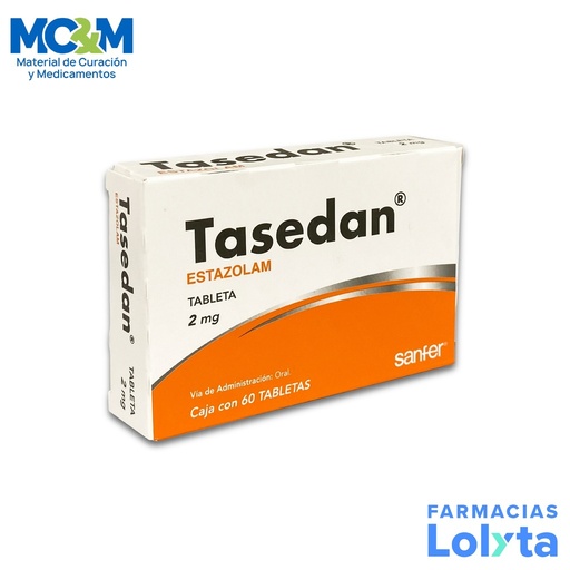 [1591] TASEDAN 2 MG C/60 TAB ESTAZOLAM LAB SANFER GRUPO II