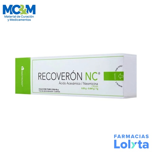 [1613] RECOVERON NC CREMA 0.05G-0.004G/1G C/40G ACIDO ACEXAMICO NEOMICINA LAB ARMSTRONG