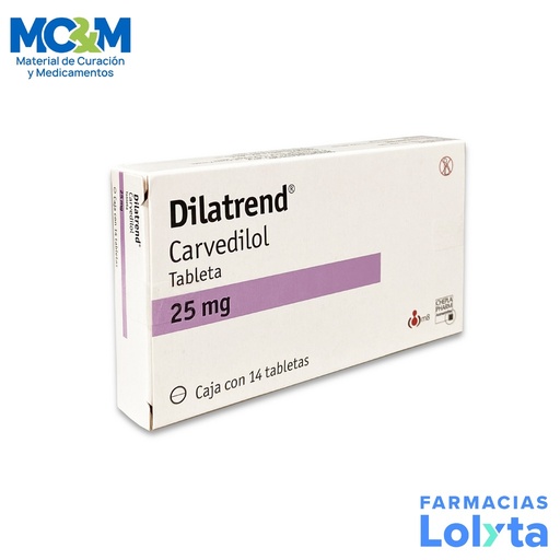 [1670] DILATREND 25 MG C/14 TAB CARVEDILOL LAB CHEPLAPHARM