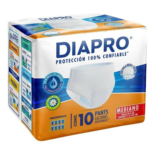 [1710] PAÑAL DIAPRO PANTS MEDIANO C/10