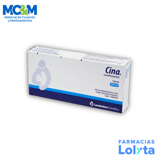 [1721] LEVOFLOXACINO 500 MG C/7 TAB CINA LAB LANDSTEINER