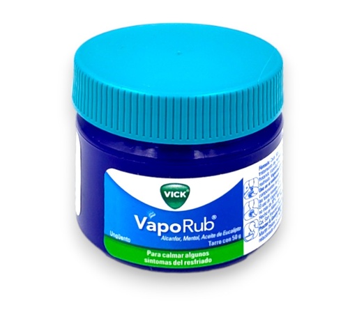 [1725] VICK VAPORUB UNGÜENTO TARRO C/50 G ALCANFOR MENTOL EUCALIPTO LAB P&G