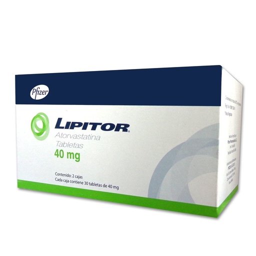 [1839] LIPITOR 40 MG C/2 CAJAS C/30 TAB C/U ATORVASTATINA LAB PFIZER