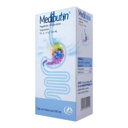 [2571] MEDIBUTIN SUSPENSION 8/0.1 G/100 ML C/240 ML MAGALDRATO DOMPERIDONA LAB MEDIX