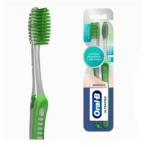 [2703] CEPILLO DENTAL ORAL-B SENSITIVE ULTRAFINO C/2 PZA