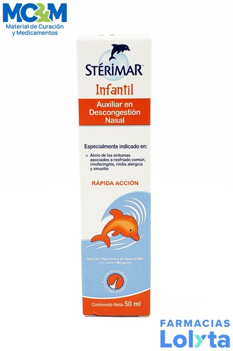 [2739] STERIMAR INFANTIL SOL HIPERTONICA NASAL C/50 ML AGUA DE MAR COBRE Y MANGANESO LAB CHURCH&DWIGHT