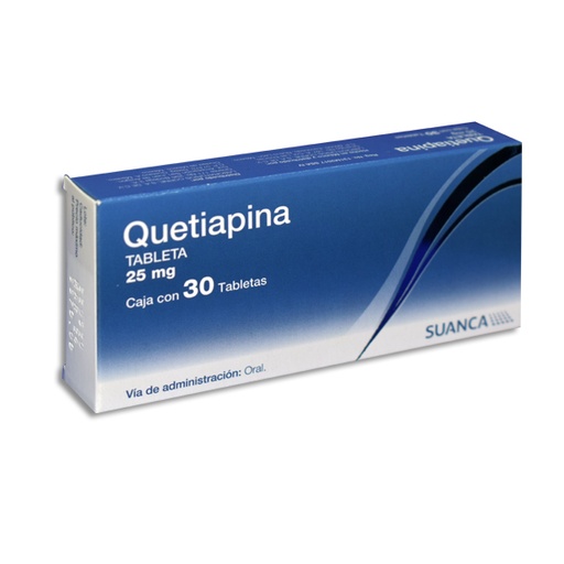 [2788] QUETIAPINA 25 MG C/30 TAB LAB SUANCA